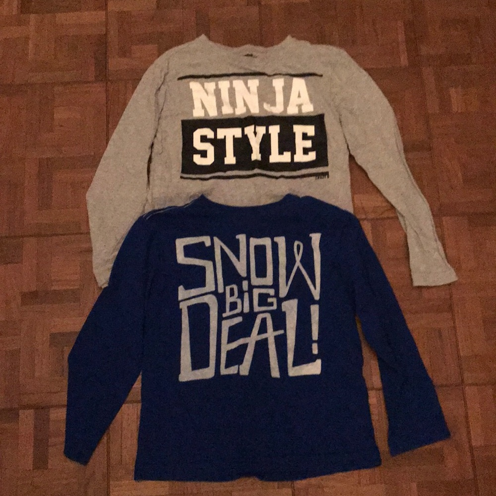 Boys 7/8 long sleeve tshirts